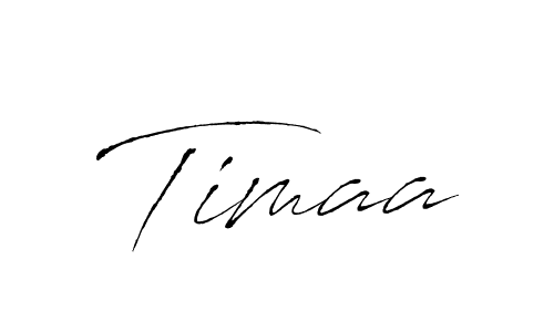 Use a signature maker to create a handwritten signature online. With this signature software, you can design (Antro_Vectra) your own signature for name Timaa. Timaa signature style 6 images and pictures png