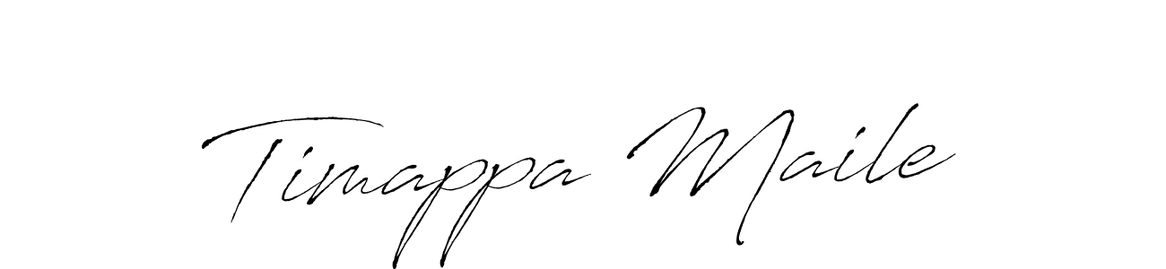 Timappa Maile stylish signature style. Best Handwritten Sign (Antro_Vectra) for my name. Handwritten Signature Collection Ideas for my name Timappa Maile. Timappa Maile signature style 6 images and pictures png