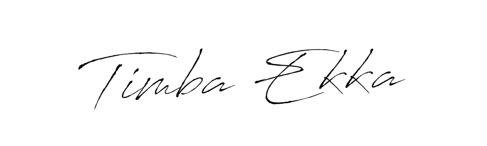 Also we have Timba Ekka name is the best signature style. Create professional handwritten signature collection using Antro_Vectra autograph style. Timba Ekka signature style 6 images and pictures png