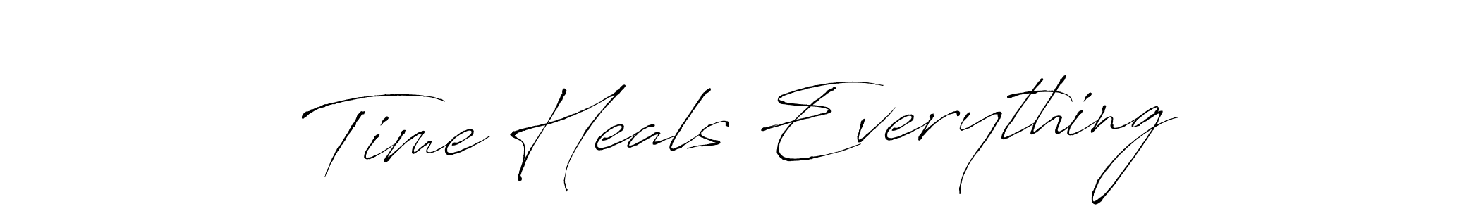 Antro_Vectra is a professional signature style that is perfect for those who want to add a touch of class to their signature. It is also a great choice for those who want to make their signature more unique. Get Time Heals Everything name to fancy signature for free. Time Heals Everything signature style 6 images and pictures png