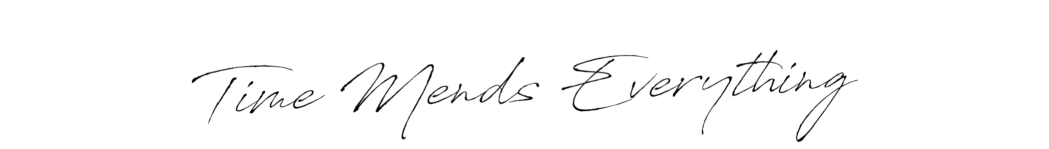 How to Draw Time Mends Everything signature style? Antro_Vectra is a latest design signature styles for name Time Mends Everything. Time Mends Everything signature style 6 images and pictures png