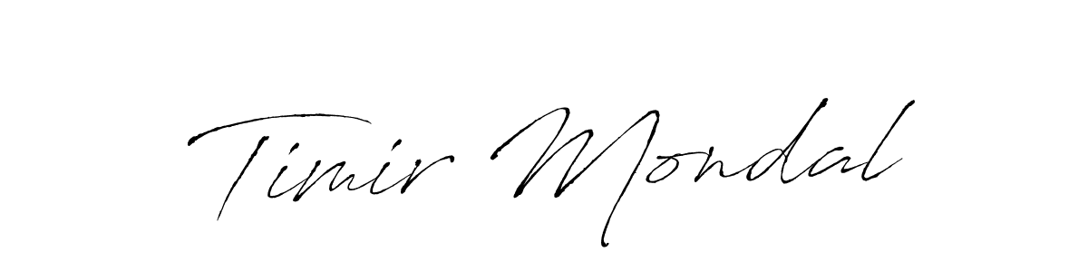 Make a beautiful signature design for name Timir Mondal. With this signature (Antro_Vectra) style, you can create a handwritten signature for free. Timir Mondal signature style 6 images and pictures png