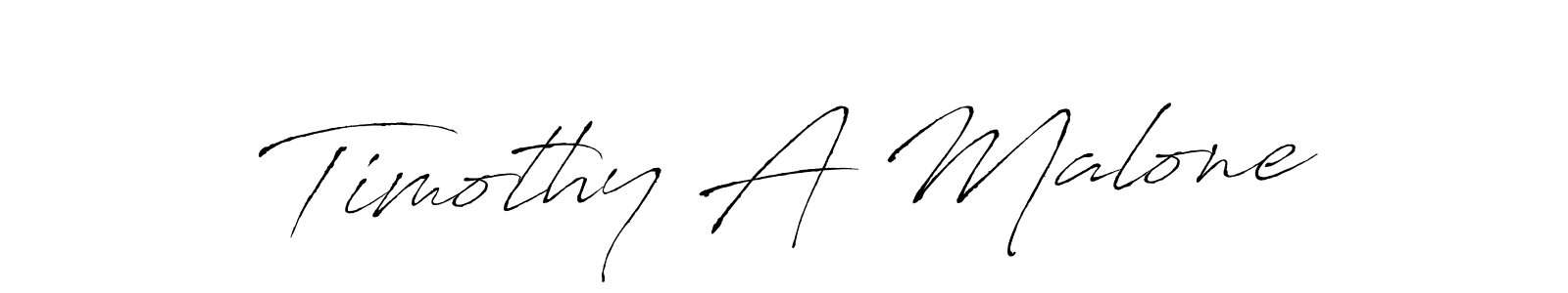 Make a beautiful signature design for name Timothy A Malone. With this signature (Antro_Vectra) style, you can create a handwritten signature for free. Timothy A Malone signature style 6 images and pictures png