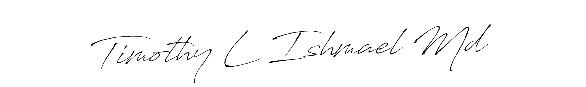 Design your own signature with our free online signature maker. With this signature software, you can create a handwritten (Antro_Vectra) signature for name Timothy L Ishmael Md. Timothy L Ishmael Md signature style 6 images and pictures png