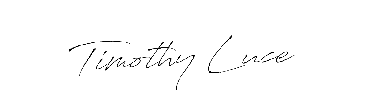 You should practise on your own different ways (Antro_Vectra) to write your name (Timothy Luce) in signature. don't let someone else do it for you. Timothy Luce signature style 6 images and pictures png