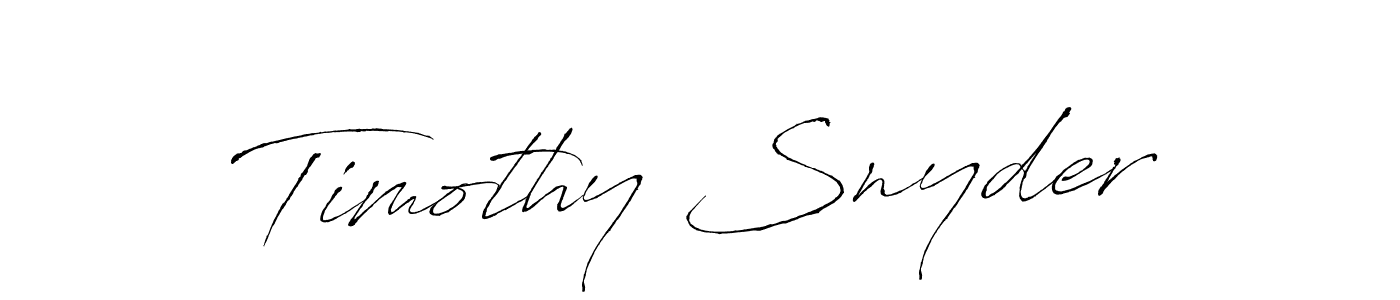 Make a beautiful signature design for name Timothy Snyder. With this signature (Antro_Vectra) style, you can create a handwritten signature for free. Timothy Snyder signature style 6 images and pictures png