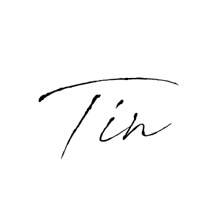 Use a signature maker to create a handwritten signature online. With this signature software, you can design (Antro_Vectra) your own signature for name Tin. Tin signature style 6 images and pictures png