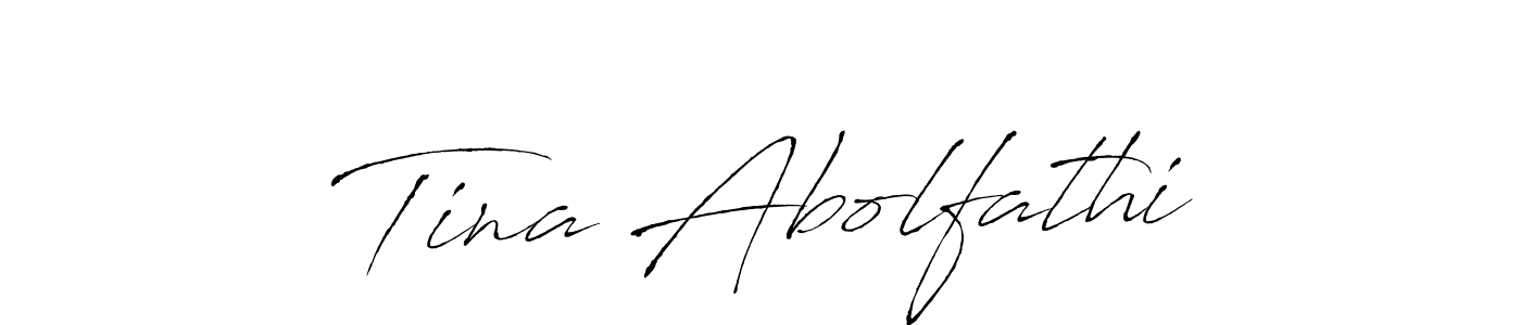 You should practise on your own different ways (Antro_Vectra) to write your name (Tina Abolfathi) in signature. don't let someone else do it for you. Tina Abolfathi signature style 6 images and pictures png