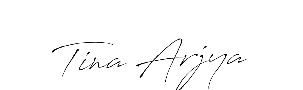 It looks lik you need a new signature style for name Tina Arjya. Design unique handwritten (Antro_Vectra) signature with our free signature maker in just a few clicks. Tina Arjya signature style 6 images and pictures png