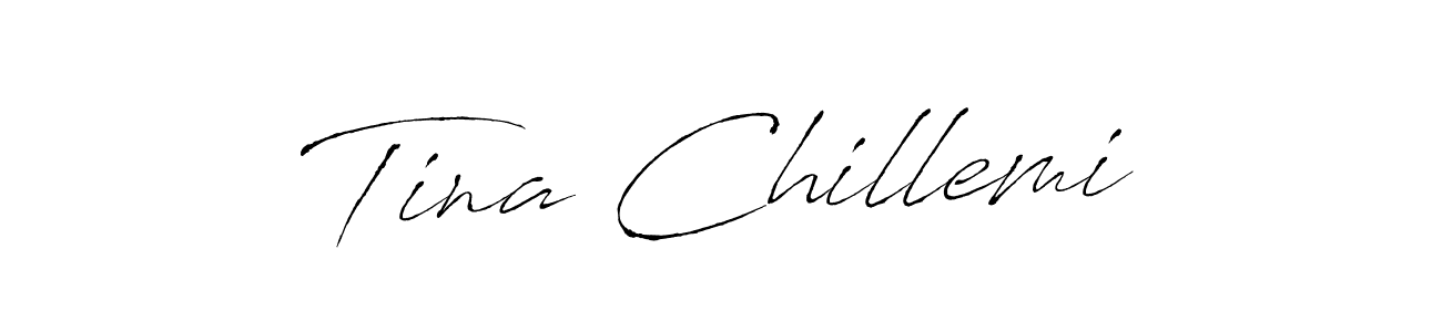 The best way (Antro_Vectra) to make a short signature is to pick only two or three words in your name. The name Tina Chillemi include a total of six letters. For converting this name. Tina Chillemi signature style 6 images and pictures png