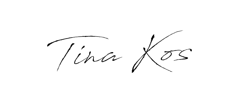 This is the best signature style for the Tina Kos name. Also you like these signature font (Antro_Vectra). Mix name signature. Tina Kos signature style 6 images and pictures png