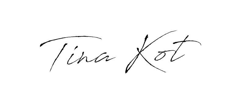 Create a beautiful signature design for name Tina Kot. With this signature (Antro_Vectra) fonts, you can make a handwritten signature for free. Tina Kot signature style 6 images and pictures png