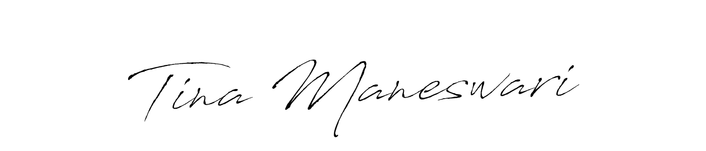 Make a short Tina Maneswari signature style. Manage your documents anywhere anytime using Antro_Vectra. Create and add eSignatures, submit forms, share and send files easily. Tina Maneswari signature style 6 images and pictures png