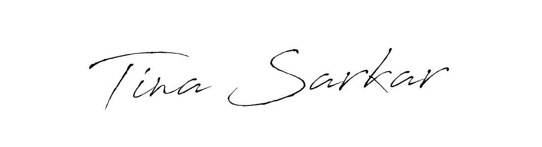 Design your own signature with our free online signature maker. With this signature software, you can create a handwritten (Antro_Vectra) signature for name Tina Sarkar. Tina Sarkar signature style 6 images and pictures png