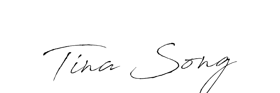 You should practise on your own different ways (Antro_Vectra) to write your name (Tina Song) in signature. don't let someone else do it for you. Tina Song signature style 6 images and pictures png