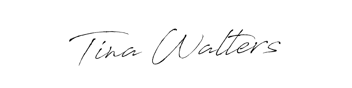 You should practise on your own different ways (Antro_Vectra) to write your name (Tina Walters) in signature. don't let someone else do it for you. Tina Walters signature style 6 images and pictures png