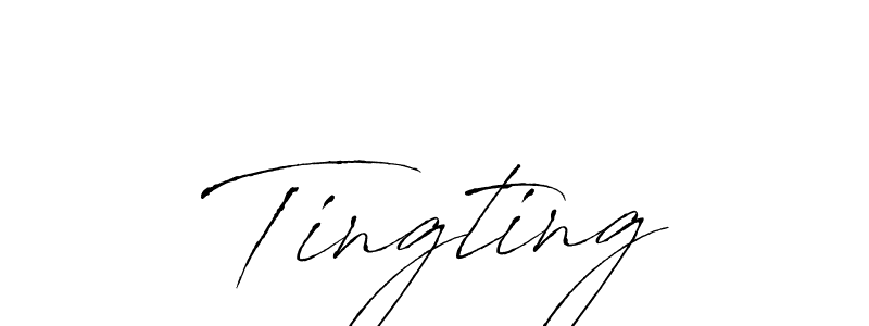 Make a beautiful signature design for name Tingting. With this signature (Antro_Vectra) style, you can create a handwritten signature for free. Tingting signature style 6 images and pictures png