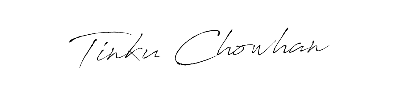 Create a beautiful signature design for name Tinku Chowhan. With this signature (Antro_Vectra) fonts, you can make a handwritten signature for free. Tinku Chowhan signature style 6 images and pictures png