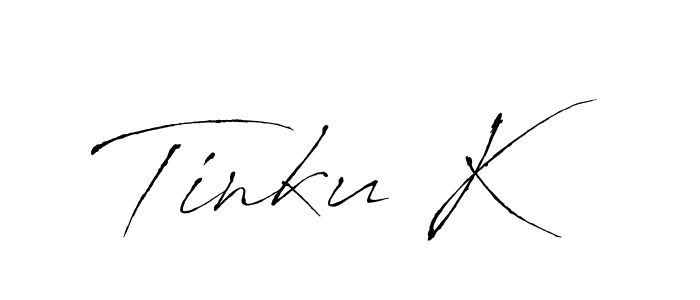 Also we have Tinku K name is the best signature style. Create professional handwritten signature collection using Antro_Vectra autograph style. Tinku K signature style 6 images and pictures png