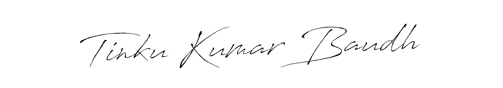 Antro_Vectra is a professional signature style that is perfect for those who want to add a touch of class to their signature. It is also a great choice for those who want to make their signature more unique. Get Tinku Kumar Baudh name to fancy signature for free. Tinku Kumar Baudh signature style 6 images and pictures png