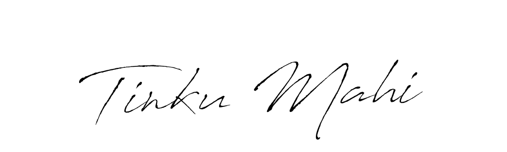 How to make Tinku Mahi name signature. Use Antro_Vectra style for creating short signs online. This is the latest handwritten sign. Tinku Mahi signature style 6 images and pictures png