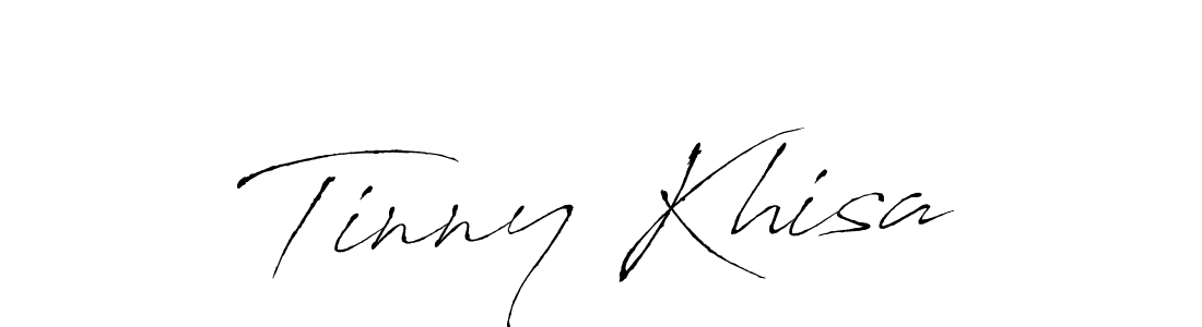 Create a beautiful signature design for name Tinny Khisa. With this signature (Antro_Vectra) fonts, you can make a handwritten signature for free. Tinny Khisa signature style 6 images and pictures png