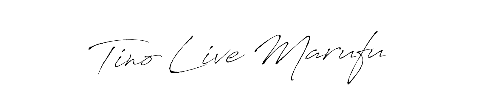 Design your own signature with our free online signature maker. With this signature software, you can create a handwritten (Antro_Vectra) signature for name Tino Live Marufu. Tino Live Marufu signature style 6 images and pictures png