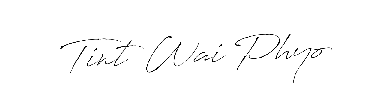 How to Draw Tint Wai Phyo signature style? Antro_Vectra is a latest design signature styles for name Tint Wai Phyo. Tint Wai Phyo signature style 6 images and pictures png