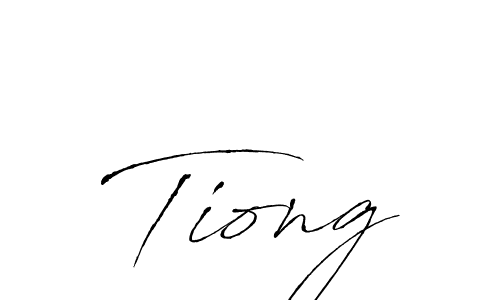 Use a signature maker to create a handwritten signature online. With this signature software, you can design (Antro_Vectra) your own signature for name Tiong. Tiong signature style 6 images and pictures png