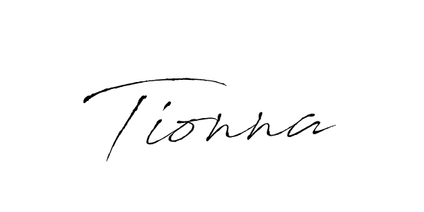 Tionna stylish signature style. Best Handwritten Sign (Antro_Vectra) for my name. Handwritten Signature Collection Ideas for my name Tionna. Tionna signature style 6 images and pictures png