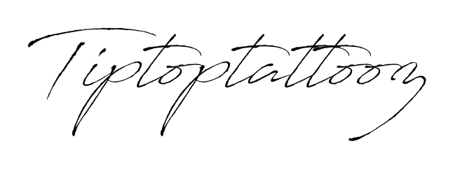 A modern signature idea for name Tiptoptattooz using Antro_Vectra font. Clean strokes and elegant curves make it stand out instantly. Tiptoptattooz signature style 6 images and pictures png
