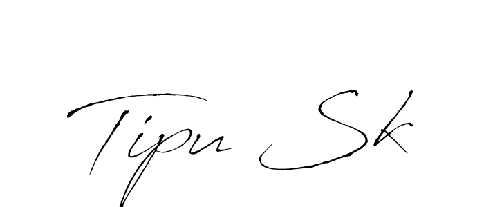 Design your own signature with our free online signature maker. With this signature software, you can create a handwritten (Antro_Vectra) signature for name Tipu Sk. Tipu Sk signature style 6 images and pictures png