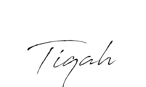 You should practise on your own different ways (Antro_Vectra) to write your name (Tiqah) in signature. don't let someone else do it for you. Tiqah signature style 6 images and pictures png