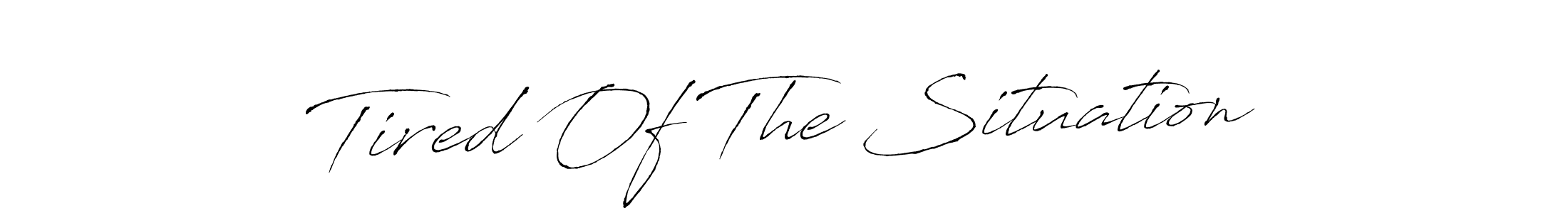 How to make Tired Of The Situation name signature. Use Antro_Vectra style for creating short signs online. This is the latest handwritten sign. Tired Of The Situation signature style 6 images and pictures png