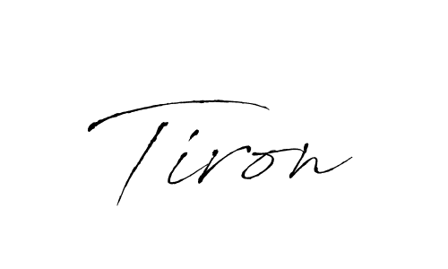 You should practise on your own different ways (Antro_Vectra) to write your name (Tiron) in signature. don't let someone else do it for you. Tiron signature style 6 images and pictures png