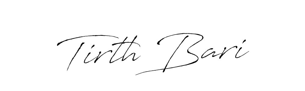 It looks lik you need a new signature style for name Tirth Bari. Design unique handwritten (Antro_Vectra) signature with our free signature maker in just a few clicks. Tirth Bari signature style 6 images and pictures png