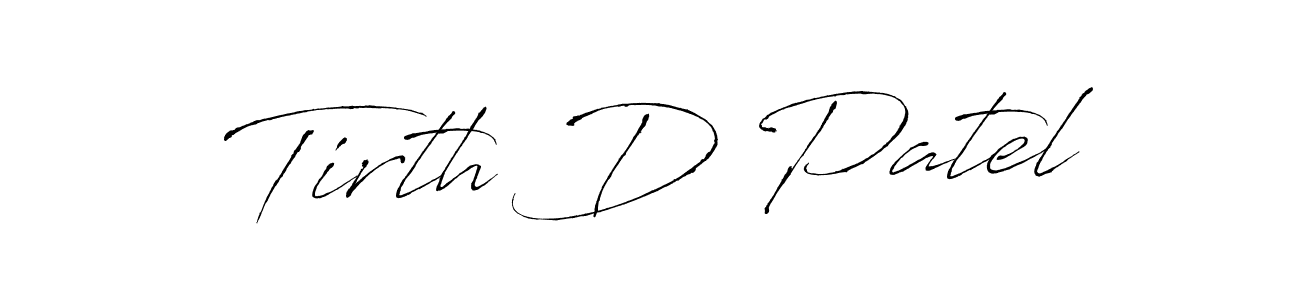 You should practise on your own different ways (Antro_Vectra) to write your name (Tirth D Patel) in signature. don't let someone else do it for you. Tirth D Patel signature style 6 images and pictures png