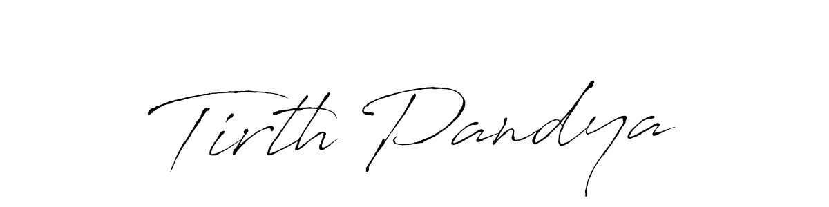 Similarly Antro_Vectra is the best handwritten signature design. Signature creator online .You can use it as an online autograph creator for name Tirth Pandya. Tirth Pandya signature style 6 images and pictures png