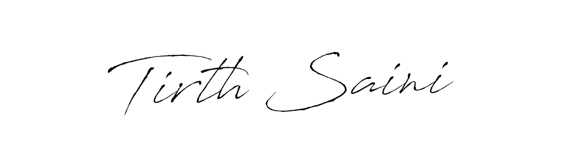 Make a beautiful signature design for name Tirth Saini. Use this online signature maker to create a handwritten signature for free. Tirth Saini signature style 6 images and pictures png