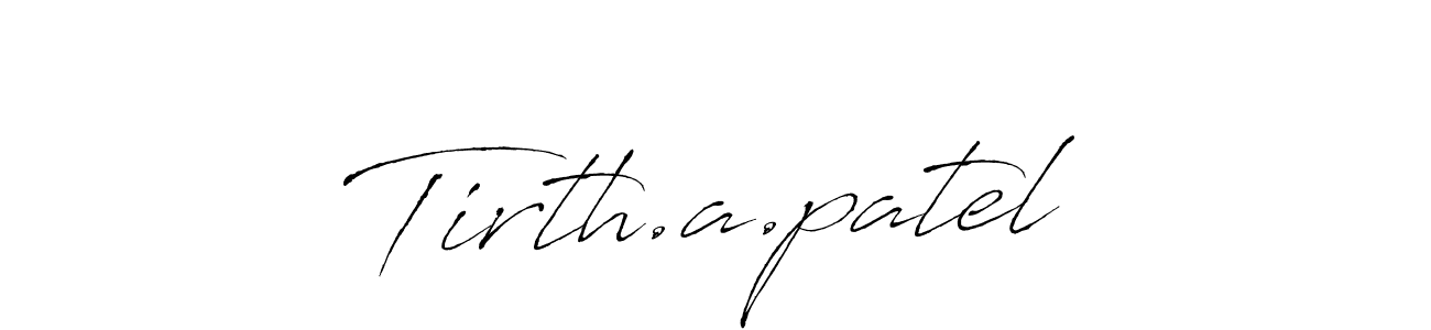 Make a beautiful signature design for name Tirth.a.patel. Use this online signature maker to create a handwritten signature for free. Tirth.a.patel signature style 6 images and pictures png