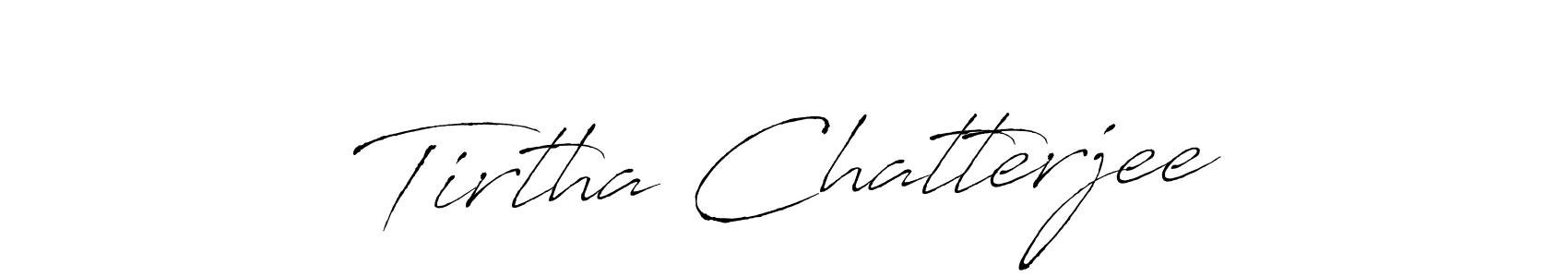 Create a beautiful signature design for name Tirtha Chatterjee. With this signature (Antro_Vectra) fonts, you can make a handwritten signature for free. Tirtha Chatterjee signature style 6 images and pictures png
