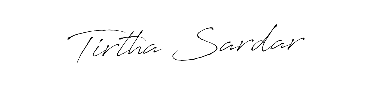 Also You can easily find your signature by using the search form. We will create Tirtha Sardar name handwritten signature images for you free of cost using Antro_Vectra sign style. Tirtha Sardar signature style 6 images and pictures png