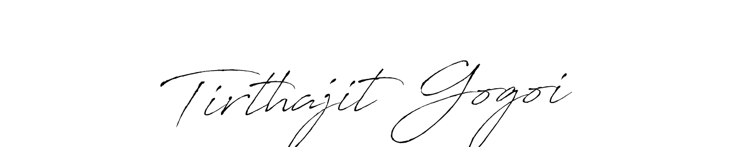 You should practise on your own different ways (Antro_Vectra) to write your name (Tirthajit Gogoi) in signature. don't let someone else do it for you. Tirthajit Gogoi signature style 6 images and pictures png