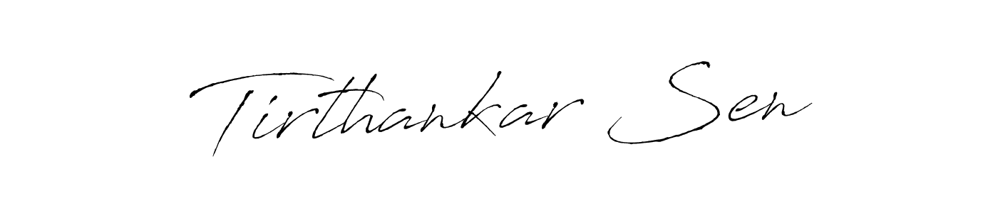 How to make Tirthankar Sen name signature. Use Antro_Vectra style for creating short signs online. This is the latest handwritten sign. Tirthankar Sen signature style 6 images and pictures png