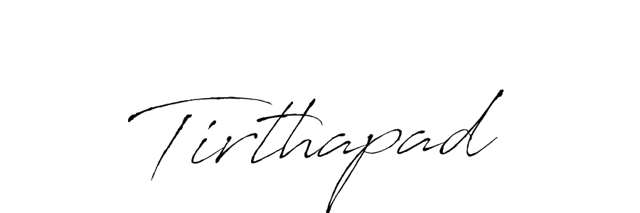 How to make Tirthapad signature? Antro_Vectra is a professional autograph style. Create handwritten signature for Tirthapad name. Tirthapad signature style 6 images and pictures png