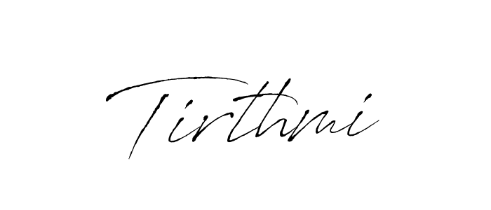 Tirthmi stylish signature style. Best Handwritten Sign (Antro_Vectra) for my name. Handwritten Signature Collection Ideas for my name Tirthmi. Tirthmi signature style 6 images and pictures png