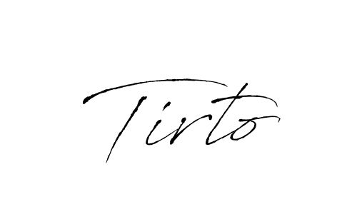 You should practise on your own different ways (Antro_Vectra) to write your name (Tirto) in signature. don't let someone else do it for you. Tirto signature style 6 images and pictures png