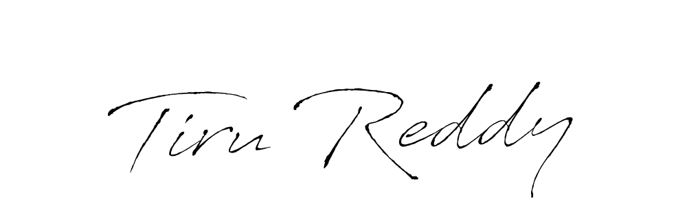 Make a beautiful signature design for name Tiru Reddy. Use this online signature maker to create a handwritten signature for free. Tiru Reddy signature style 6 images and pictures png