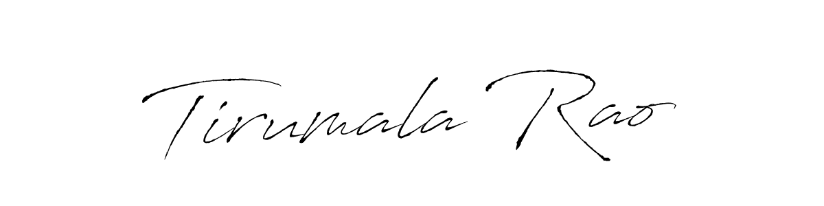 Design your own signature with our free online signature maker. With this signature software, you can create a handwritten (Antro_Vectra) signature for name Tirumala Rao. Tirumala Rao signature style 6 images and pictures png