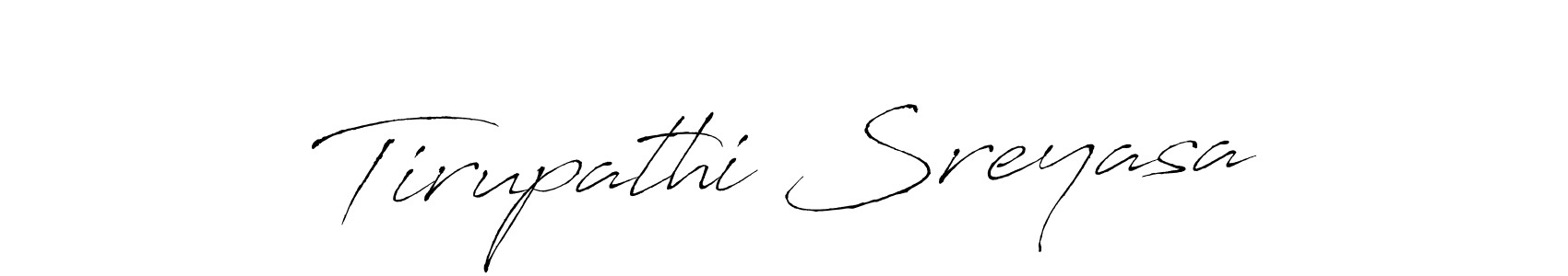Use a signature maker to create a handwritten signature online. With this signature software, you can design (Antro_Vectra) your own signature for name Tirupathi Sreyasa. Tirupathi Sreyasa signature style 6 images and pictures png